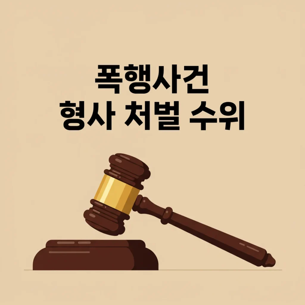 [2025 최신] 폭행사건 형사처벌 수위, 실제 판례와 법령까지 한눈에 정리