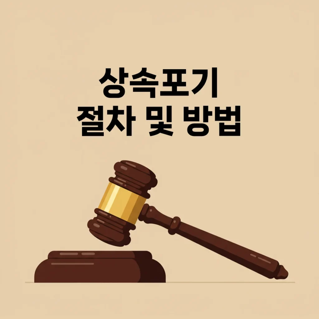 상속포기 절차 및 방법 살펴보기, 한 번에 끝내는 가이드